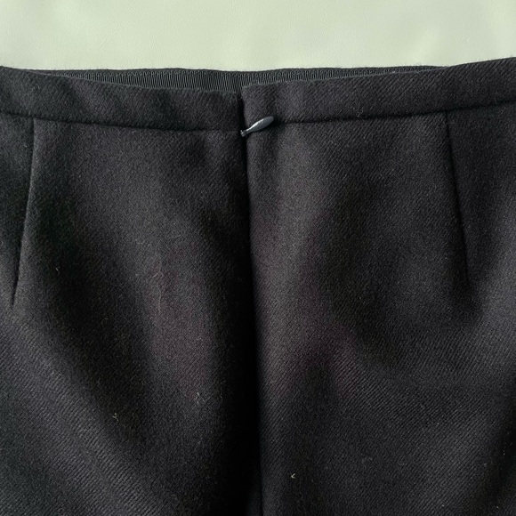 J.Crew Navy Blue Wool Patch Zipper Pocket Pencil Skirt, 4P - Picture 4 of 6